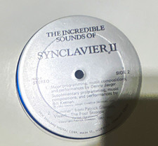 The Incredible Sounds Of Synclavier II - Denny Jaeger/Bill Keenanan Vinyl Stereo picture