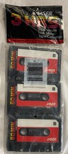 Vintage 1985 Laser 60 Minute Low Noise Blank Audio Cassette Tapes 3-Pack New picture