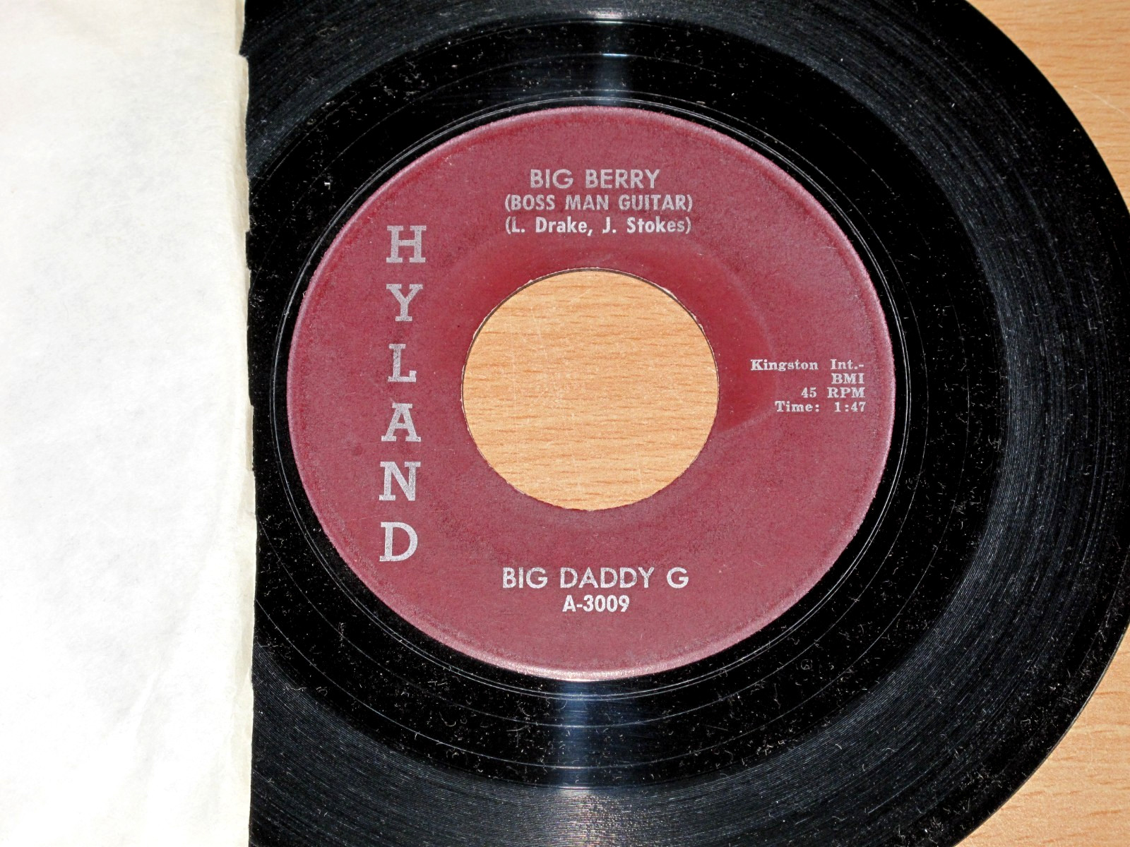 Big Daddy G – Big Berry (Boss Man Guitar) 45 RPM 7