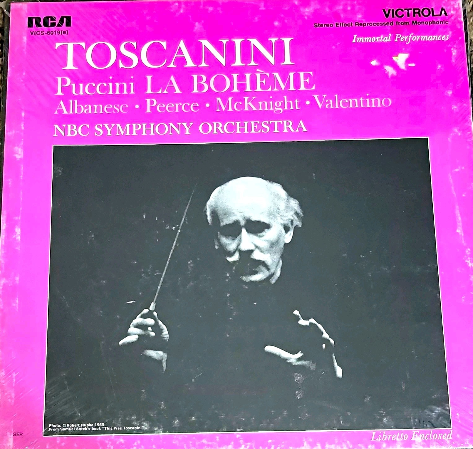 RCA Victrola Immortal Performances Puccini La Bohème Toscanini LP VICS-6019 New 