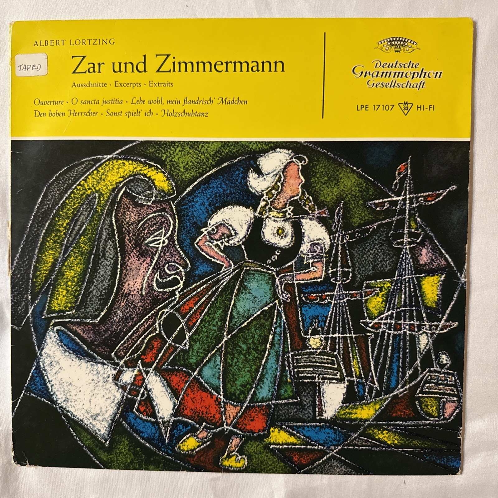 Zar und Zimmerman Albert Lortzing Ausschnitte Excerpts LP Vinyl Record