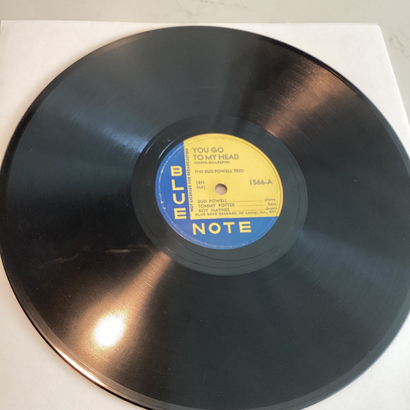 Bud Powell Trio - 78rpm Be-bop Jazz  on Blue Note 1566 - E+