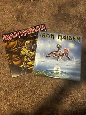 Iron Maiden - Piece Of Mind & Seventh Son Of A Sevent Son VINYL LOT picture