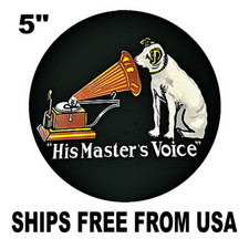 RCA VICTOR DOG Sticker-Decal  NIPPER the Dog- His Master's Voice -5 INCH picture