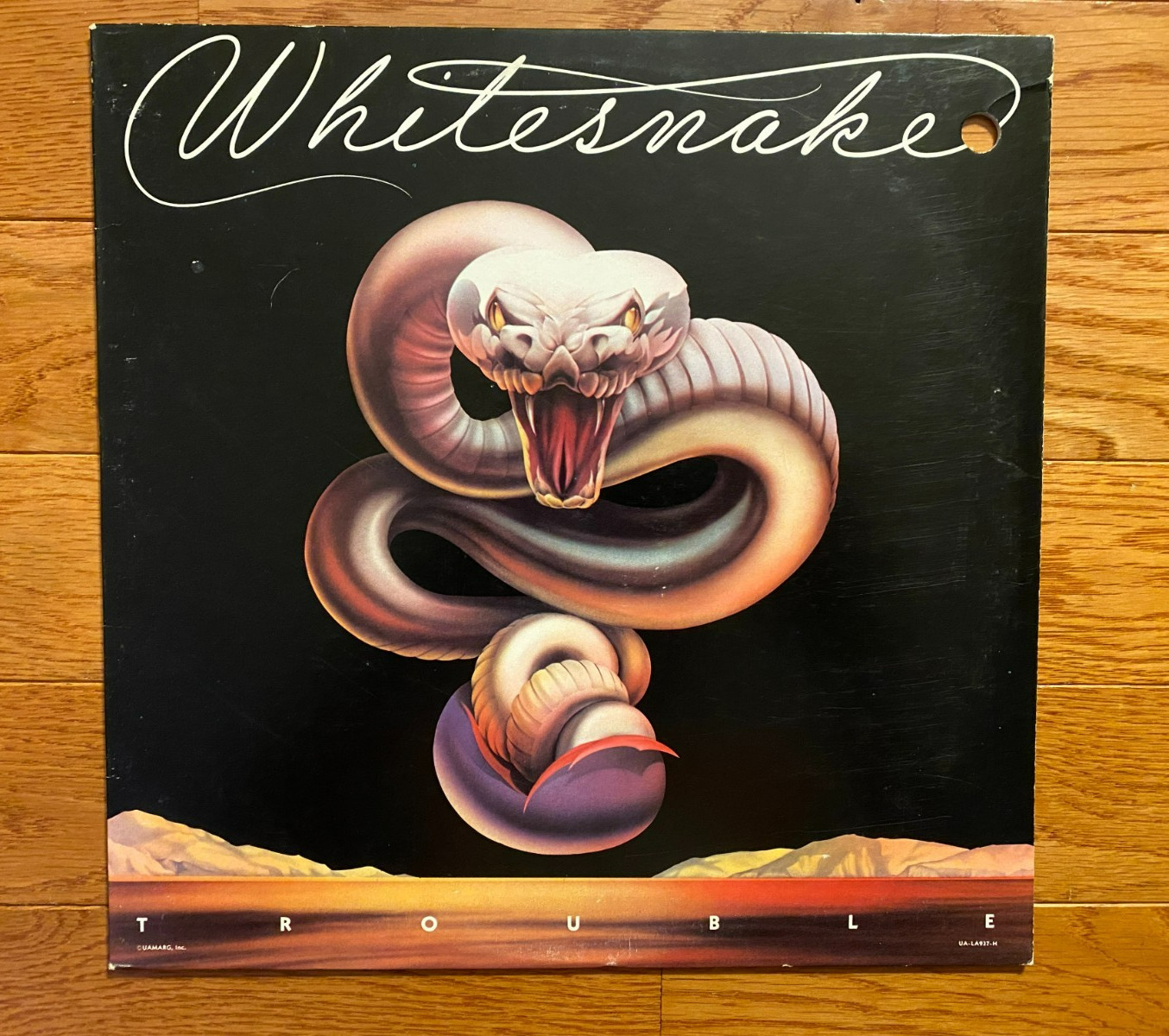 Whitesnake - Trouble LP United Artists 1978 1st Pressing w/ Inner