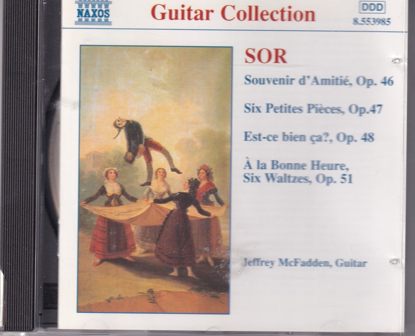 Fernando SOR Guitar Music Collection , Jeffrey McFadden Guitarist 1997 CD