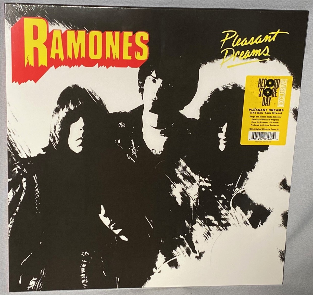 LP THE RAMONES Pleasant Dreams (YELLOW Vinyl, RSD 2023) NEW MINT SEALED