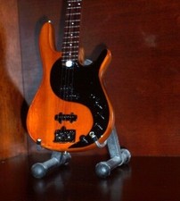 Miniature YIN YANG Bass Guitar For VICTOR WOOTEN GIFT Memorabilia FREE STAND ART picture
