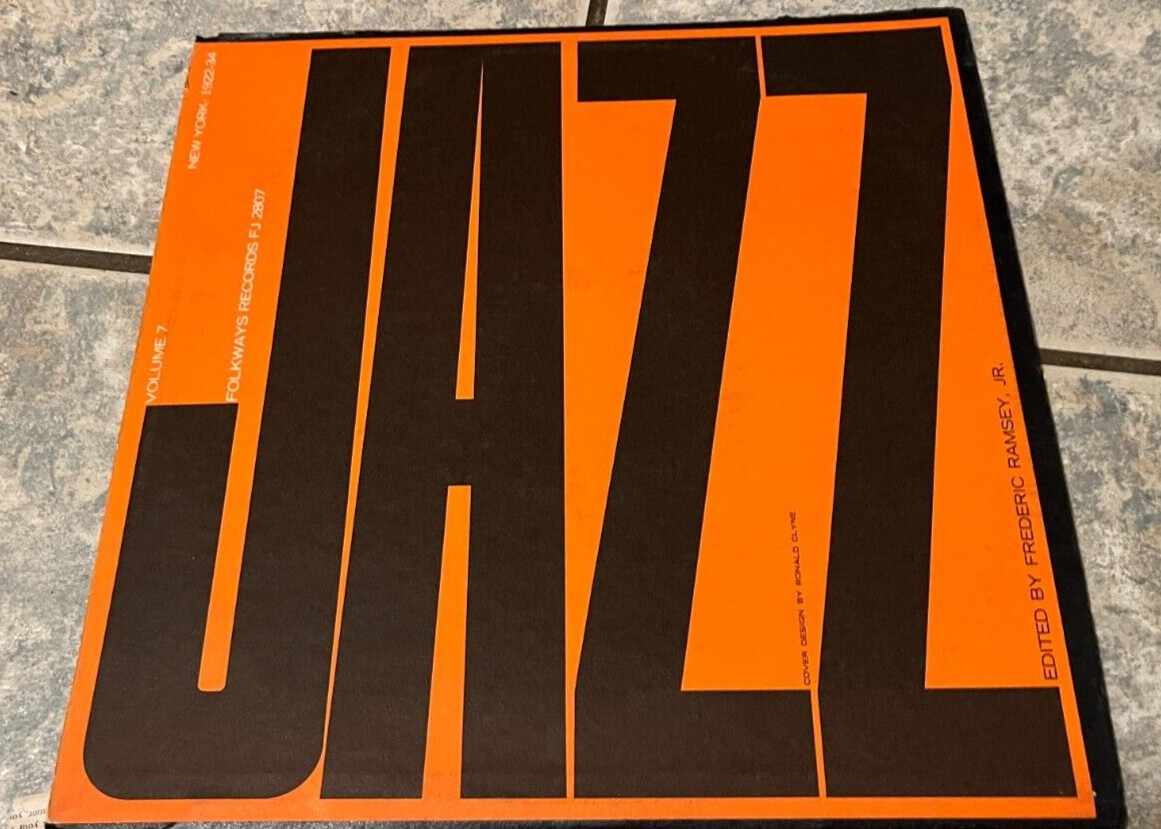 Jazz Vol 7 New York 1922-1924 LP FOLKWAYS VINYL RECORDS with libretto EX