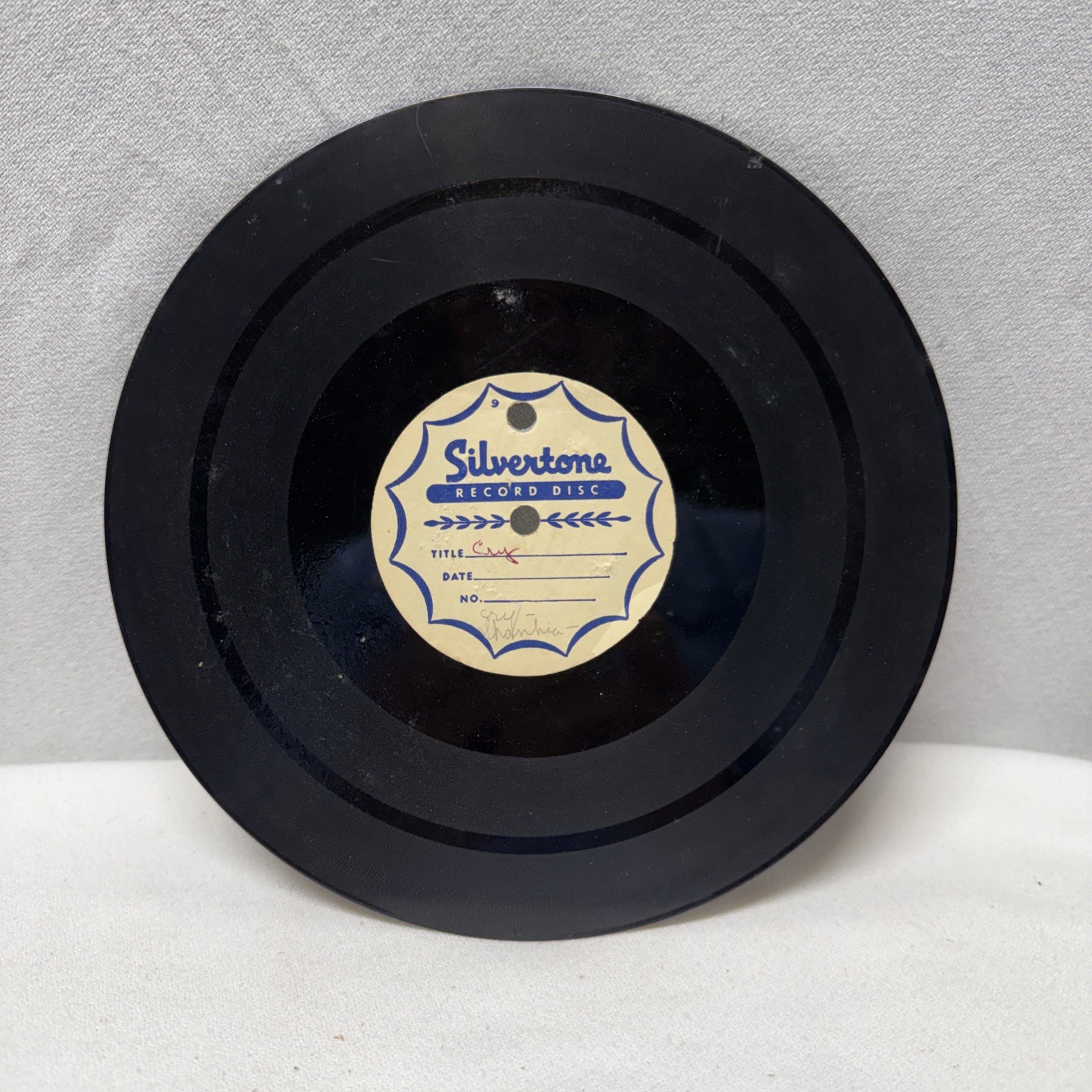 Vintage Silvertone Record Disc 8\