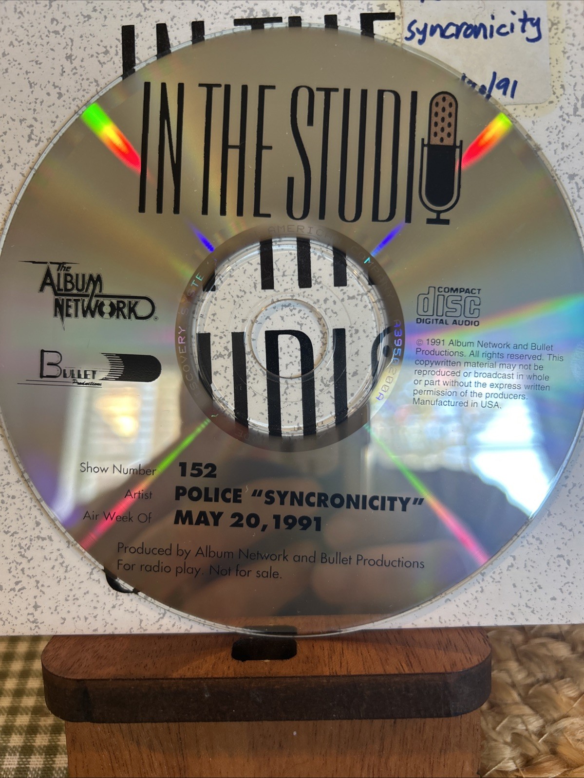 The Police ‘Syncronicity’ In The Studio Redbeard Radio Show #152 5/20/1991 CD