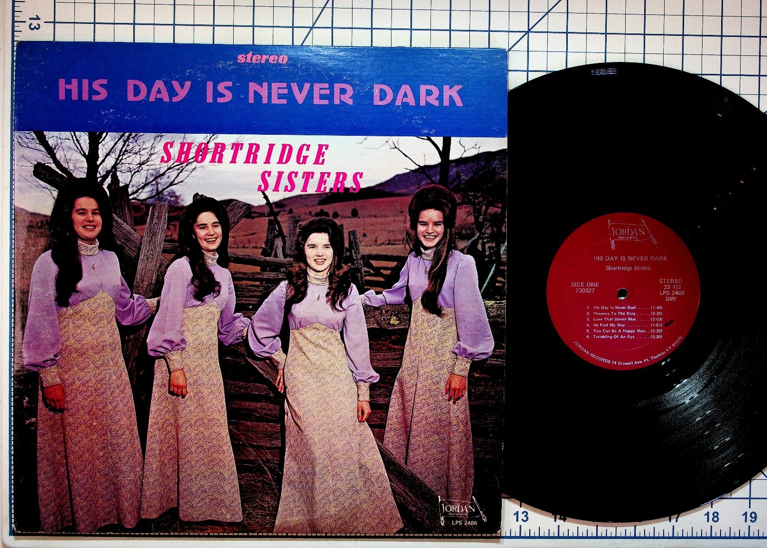 Shortridge Sisters – His Day Is Never Dark LP 1973 Jordan Gospel Stereo 33 RPM