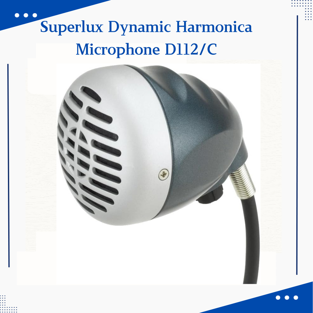 Superlux Dynamic Harmonica Microphone Pa System D112/C black