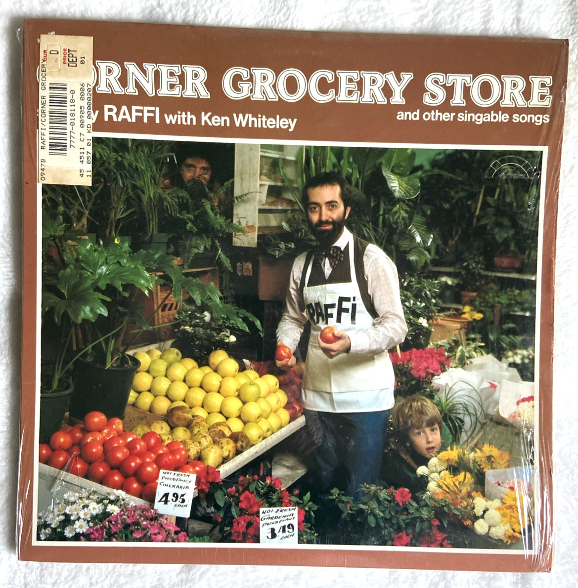 LP-Raffi - Corner Grocery Store Vinyl-Troubadour TR-0207 NM/EX Still in Wrap