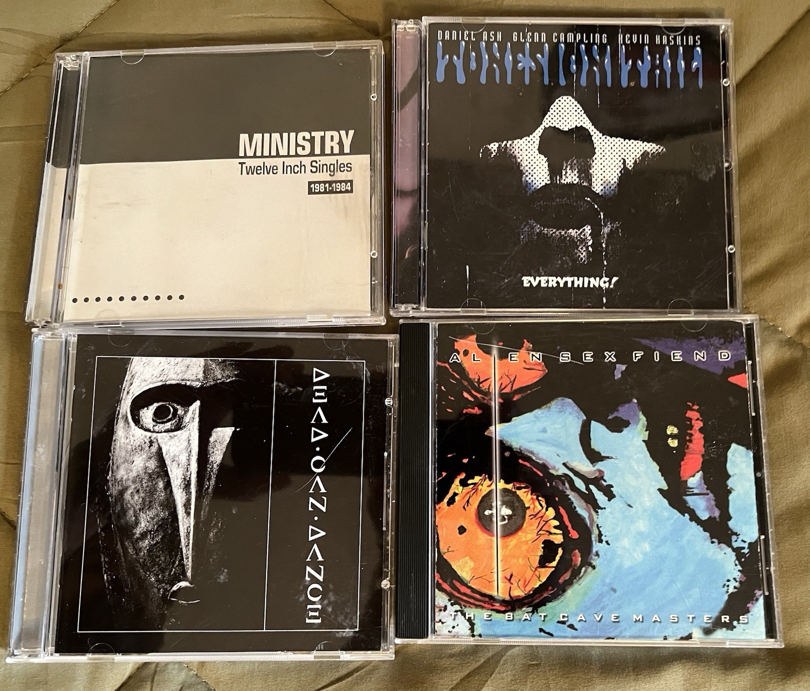 Vintage Cd Lot Ministry Tones On Tail Alien Sex Fiend Dead Can Dance Goth Rock