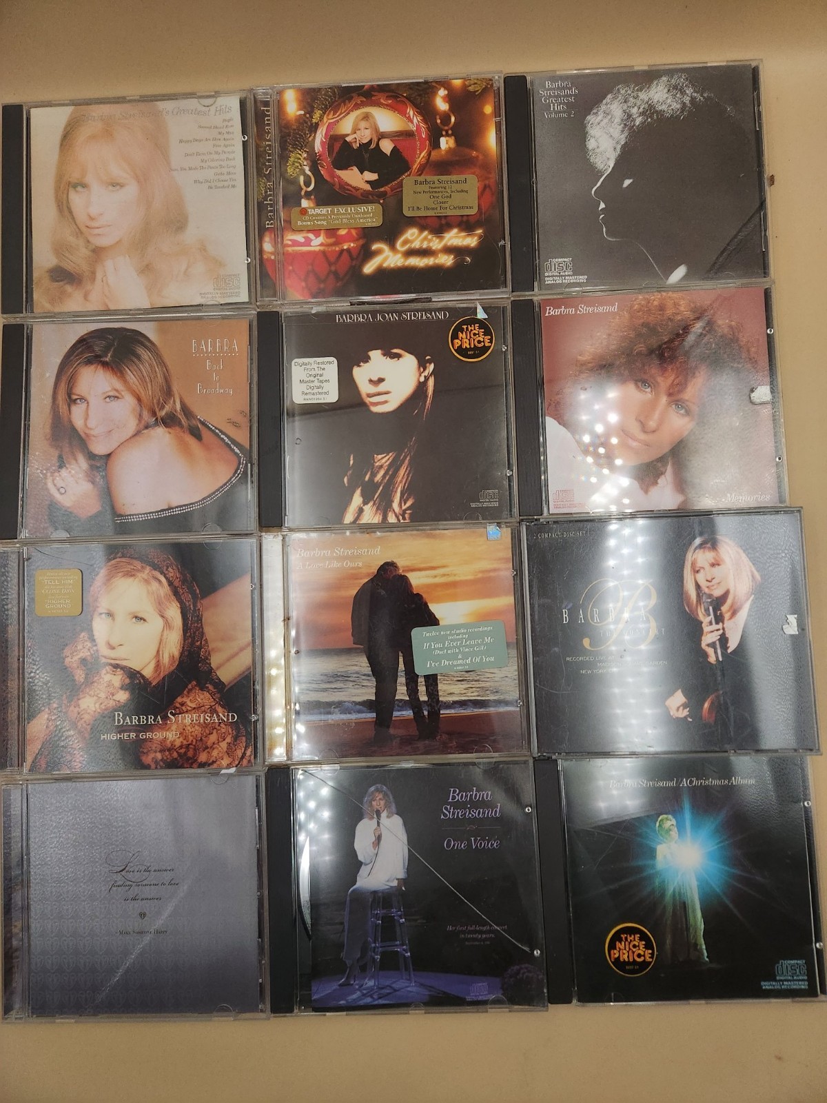 Barbra Streisand 12 CD Lot Greatest Hits Christmas Memories Broadway Excellent