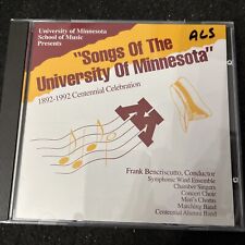Songs Of The University Of Minnesota 1892-1992 Centennial Celebration CD. U Of M picture