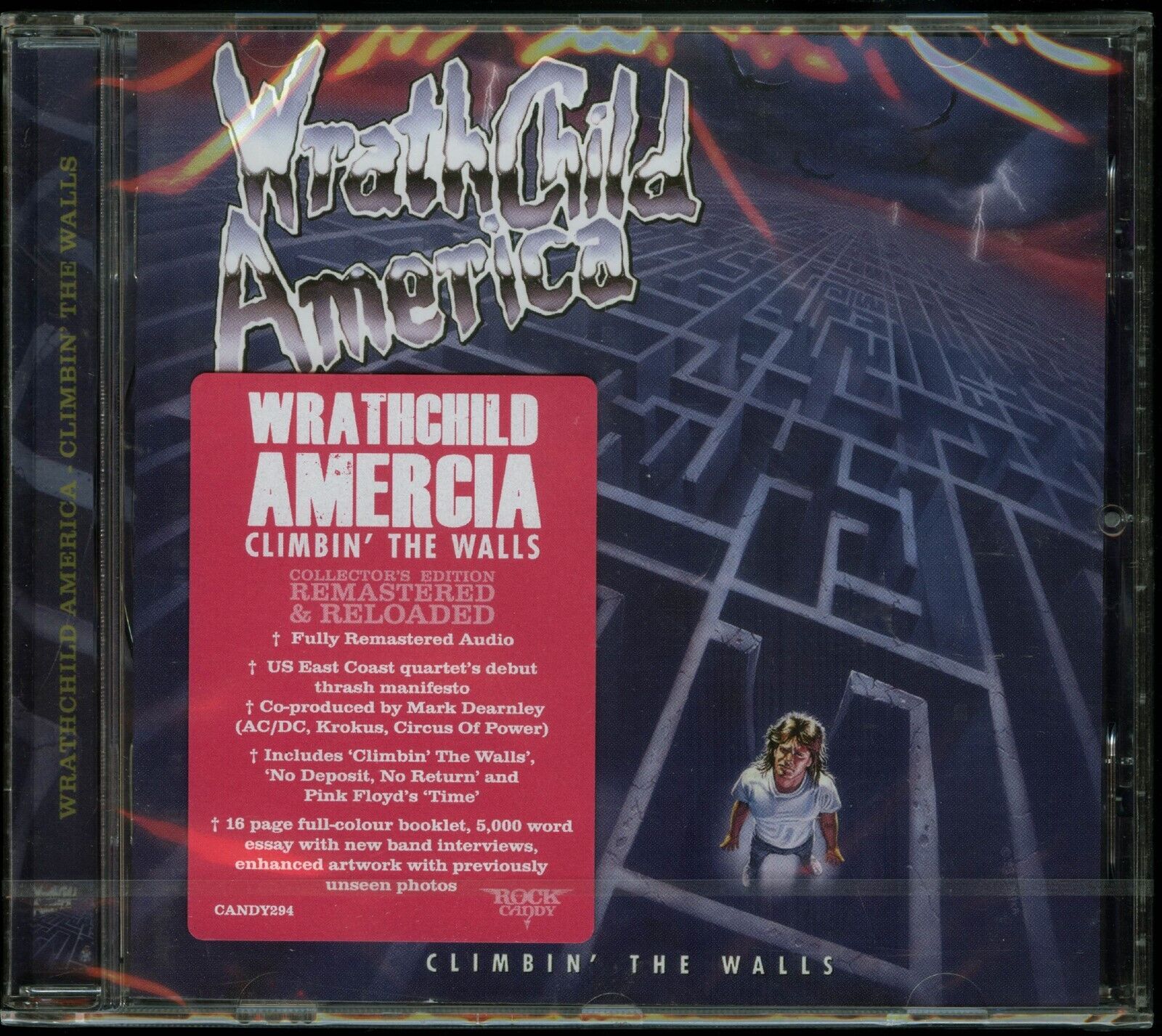 Wrathchild America Climbin\' The Walls CD new Rock Candy Records Remaster