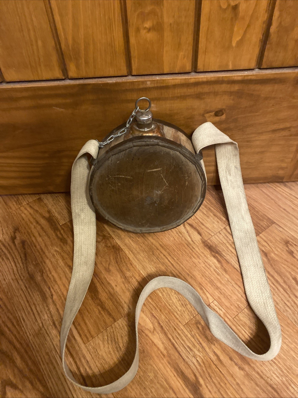 High Quality Civil War Reenactment Confederate Drum Canteen Wood 
