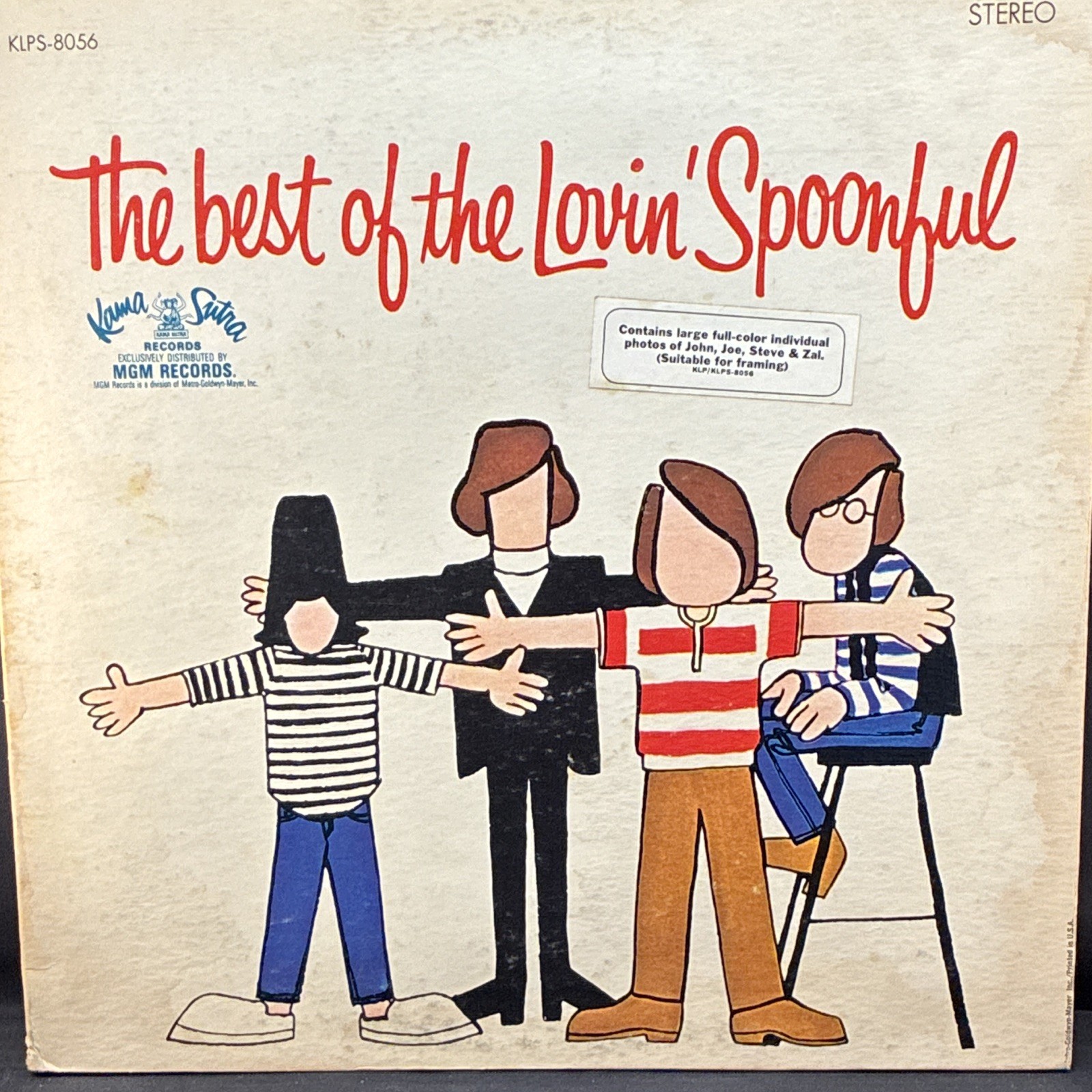Lovin’ Spoonful Best Of LP 1967 KLPS-8056 Stereo Gatefold + 4 Photos VG-/VG