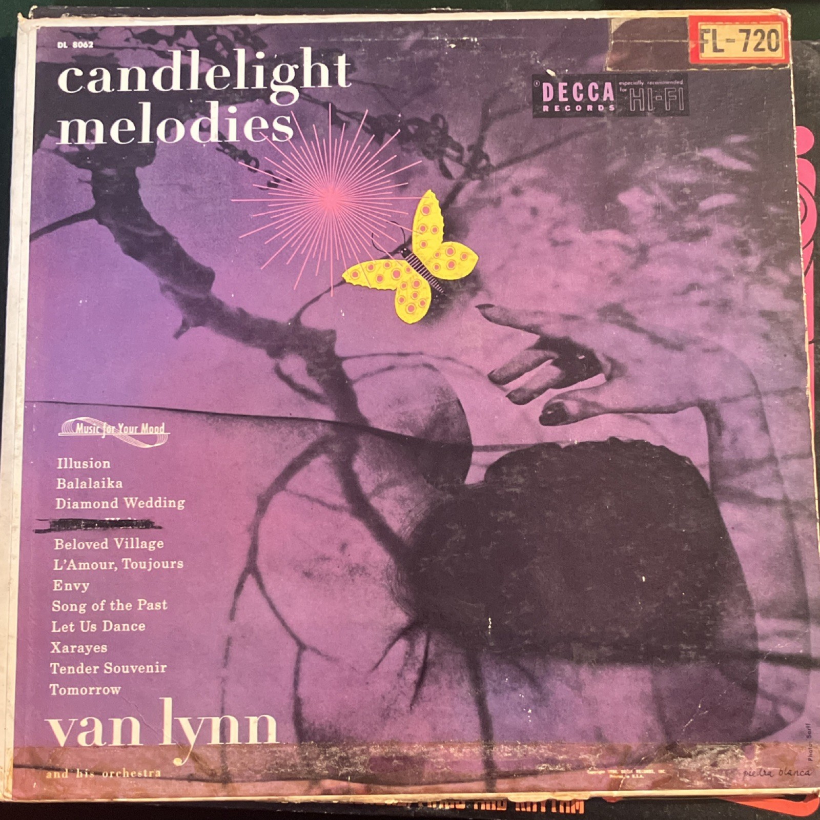 Van Lynn Candlelight Melodies Decca DL 8062 12