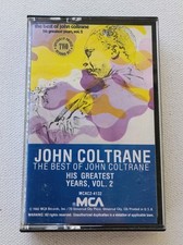 THE BEST OF JOHN COLTRANE HIS GREATEST YEARS VOL 2 RARE 1982 JAZZ CASSETTE TAPE picture