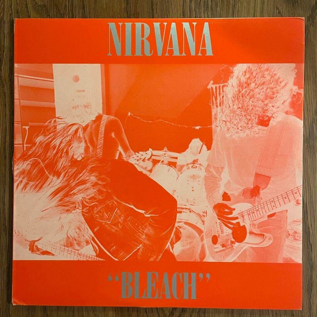 Nirvana Bleach LP Australia 500 Pieces Limited Red Vinyl Record Used Rare