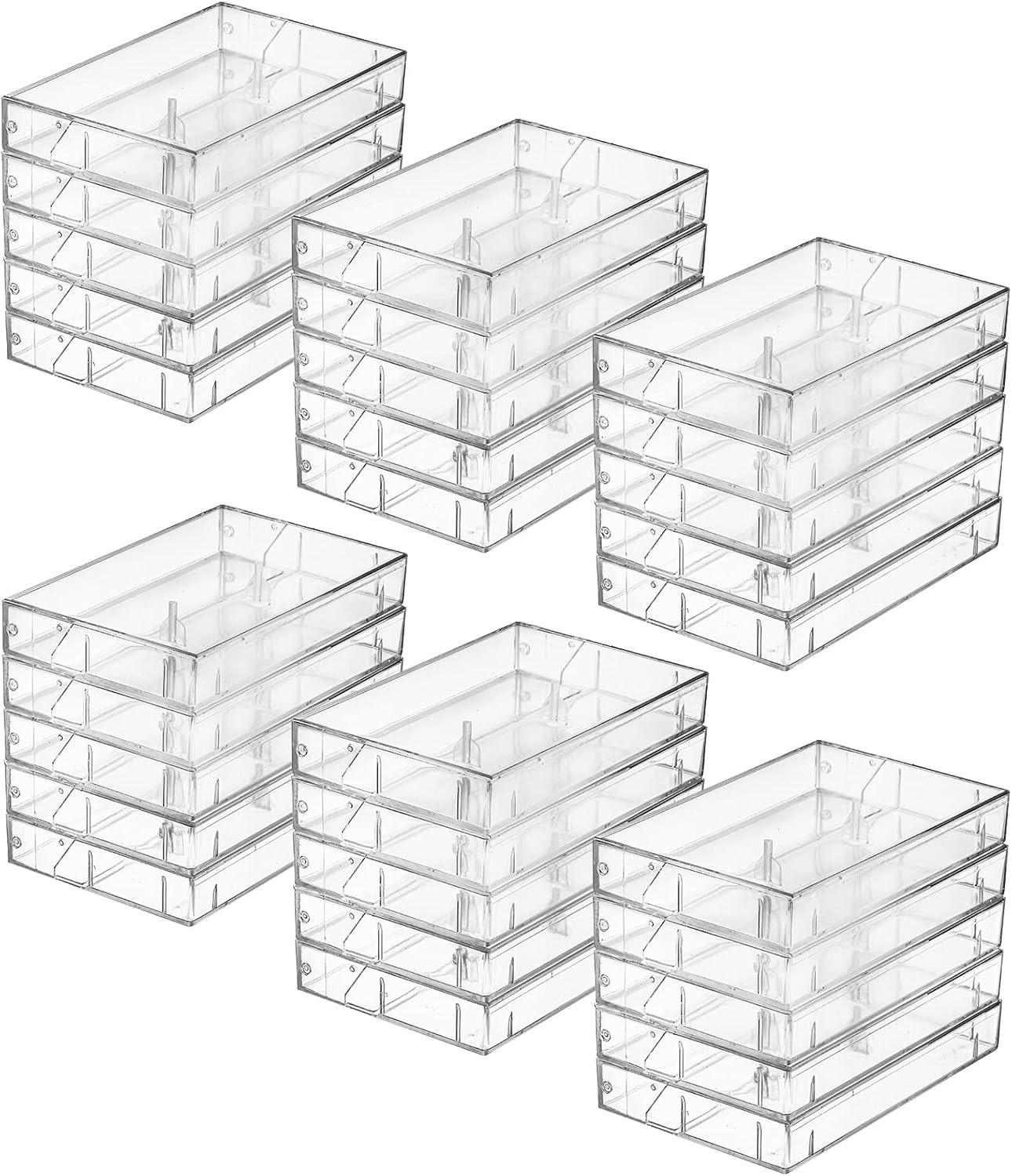 30 Pack Cassette Tape Cases, Clear Plastic Storage Cases, Perfect