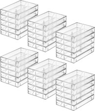 30 Pack Cassette Tape Cases, Clear Plastic Storage Cases, Perfect picture