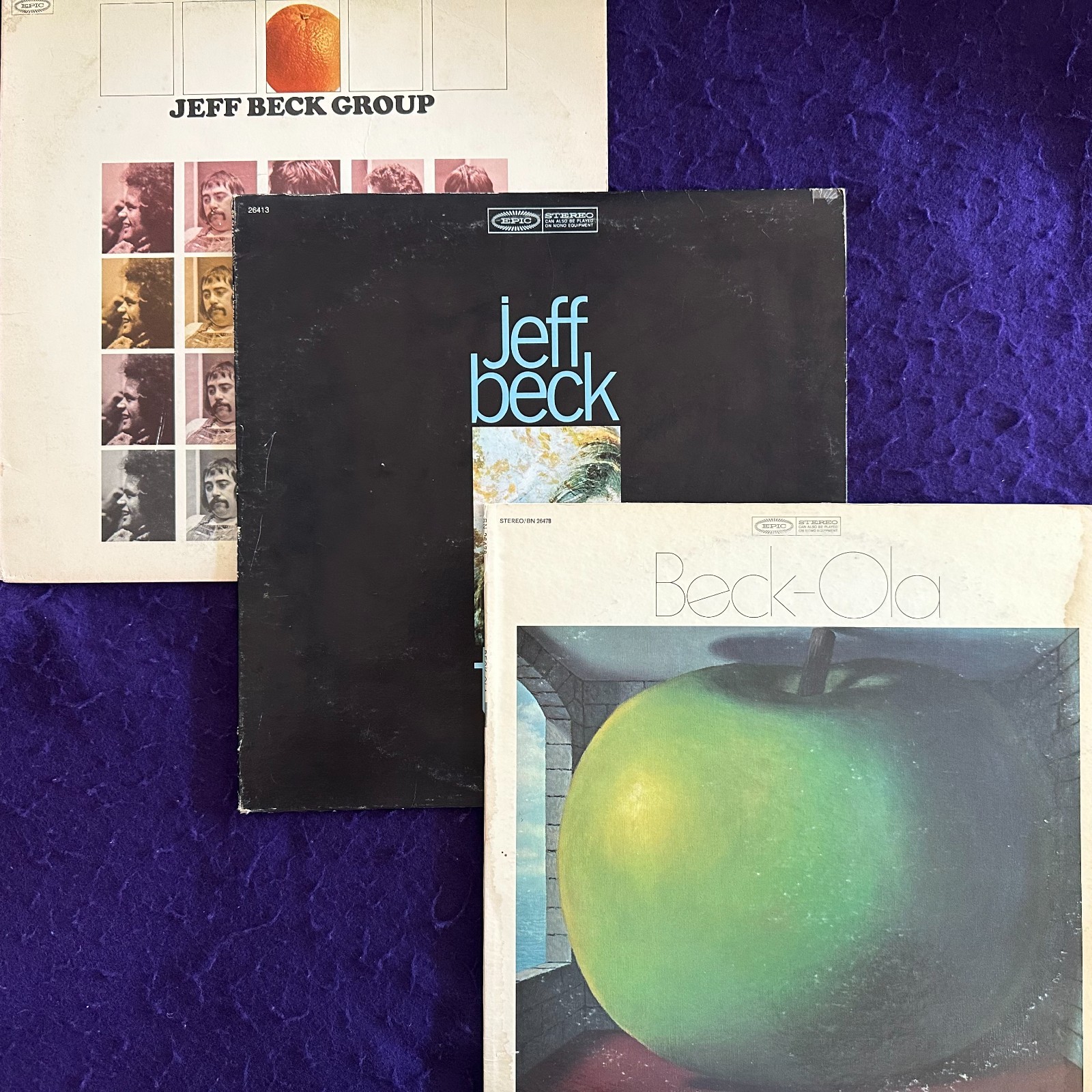 3x LOT EX of JEFF BECK GROUP Ola / Truth / Self Titled 3LP
