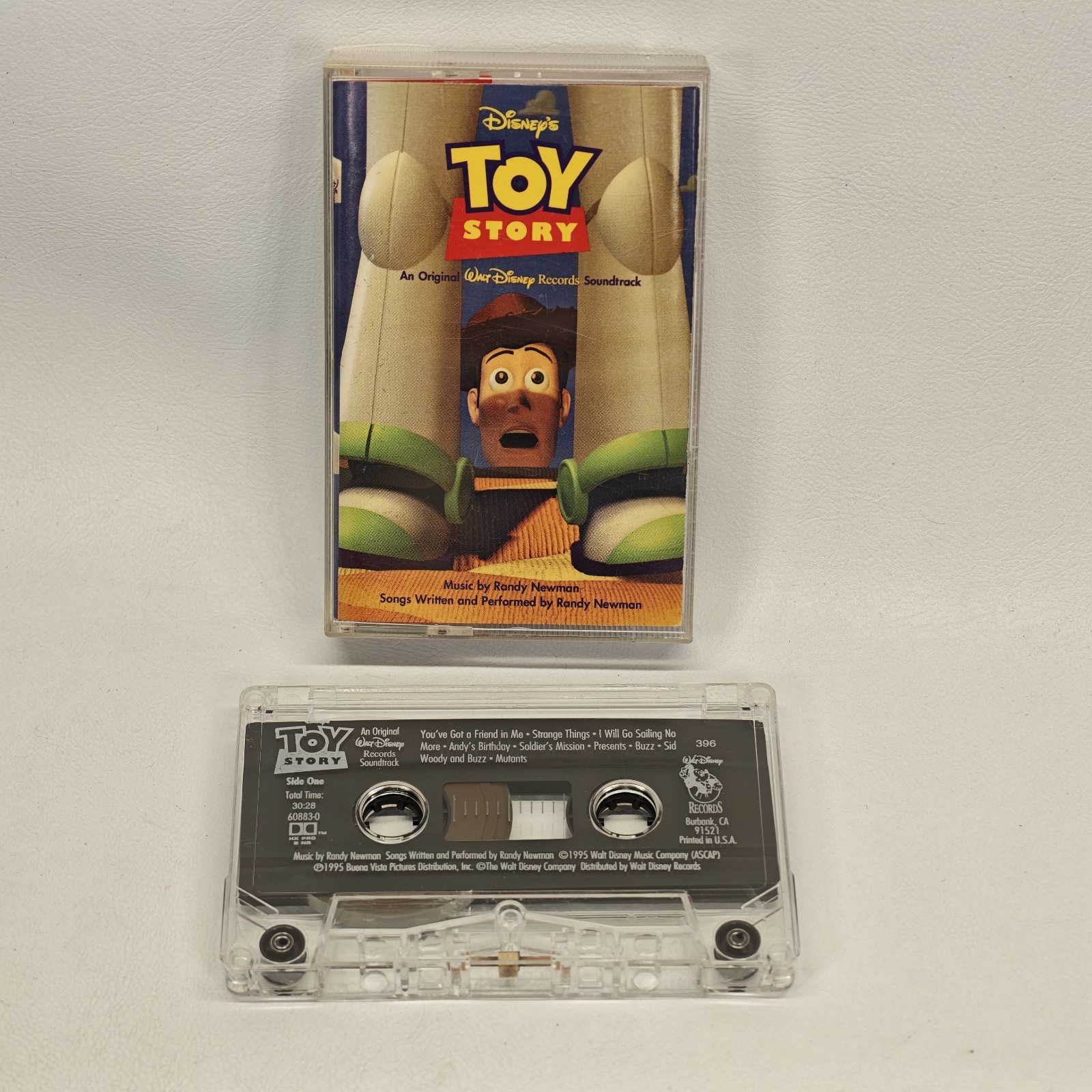 Disney Toy Story Original Soundtrack Cassette 1995 Randy Newman 60883 Tested OST