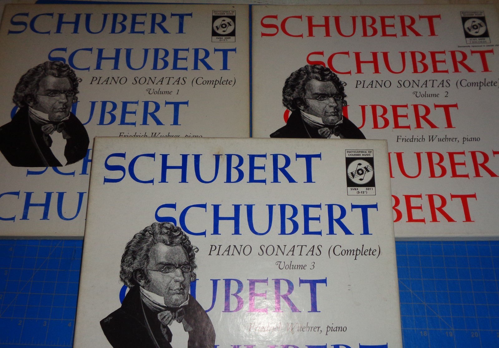 Friedrich Wuehrer SCHUBERT Complete Piano Sonatas Vol. 1 -3 Vox Box