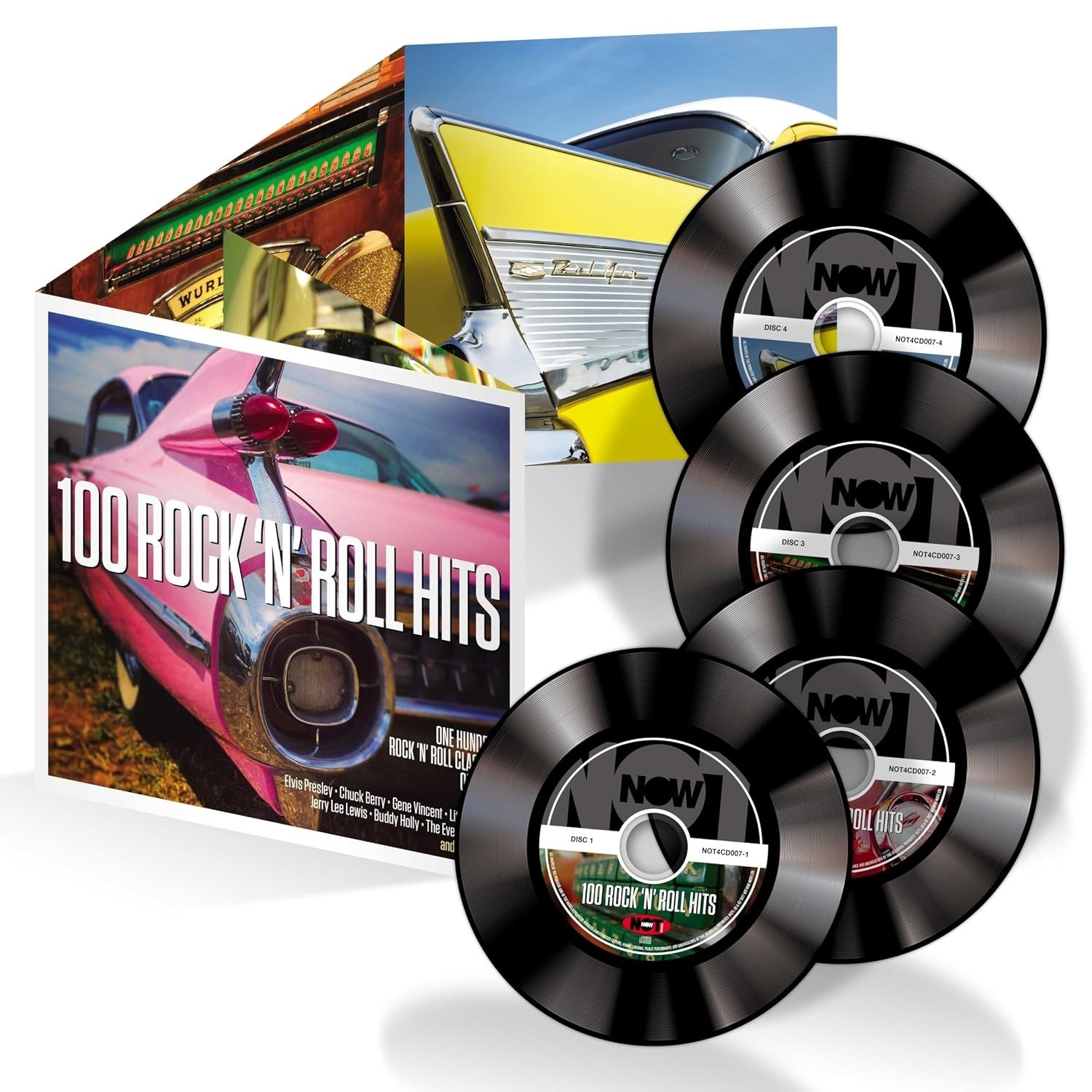 Various Artists - 100 Rock & Roll Hits 4 CD Set - NEW