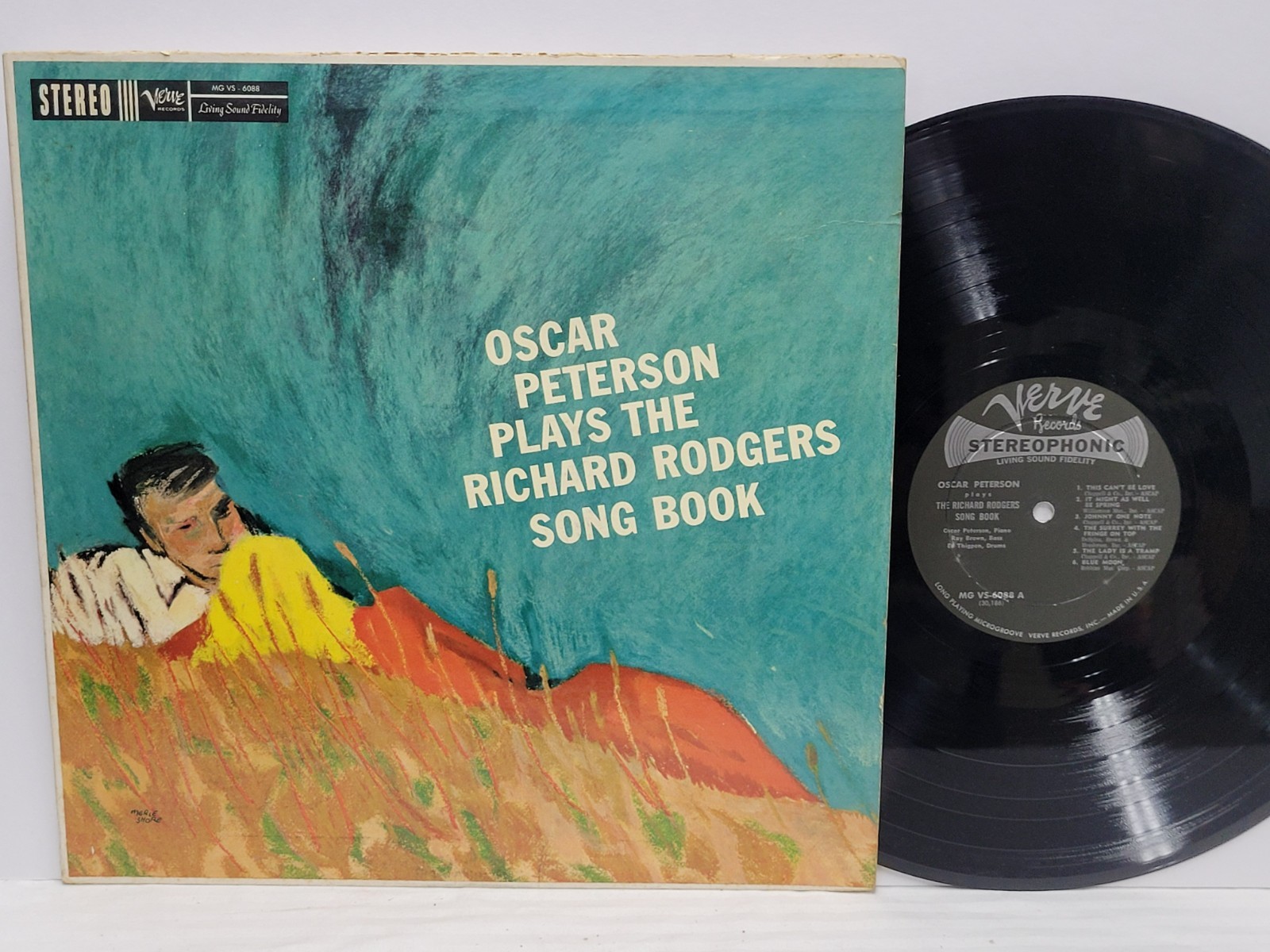 OSCAR PETERSON Plays The Richard Rodgers Song Book LP VERVE VS-6088 Deep Groove