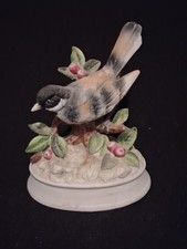 Vintage Gorham Japan Bird Music Box Figurine Working Wind-Up Songbird Tree picture