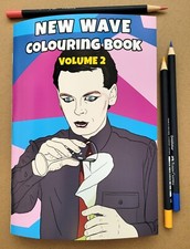 New Wave colouring book, 10 pages, featuring David Bowie, Gary Numan and more picture
