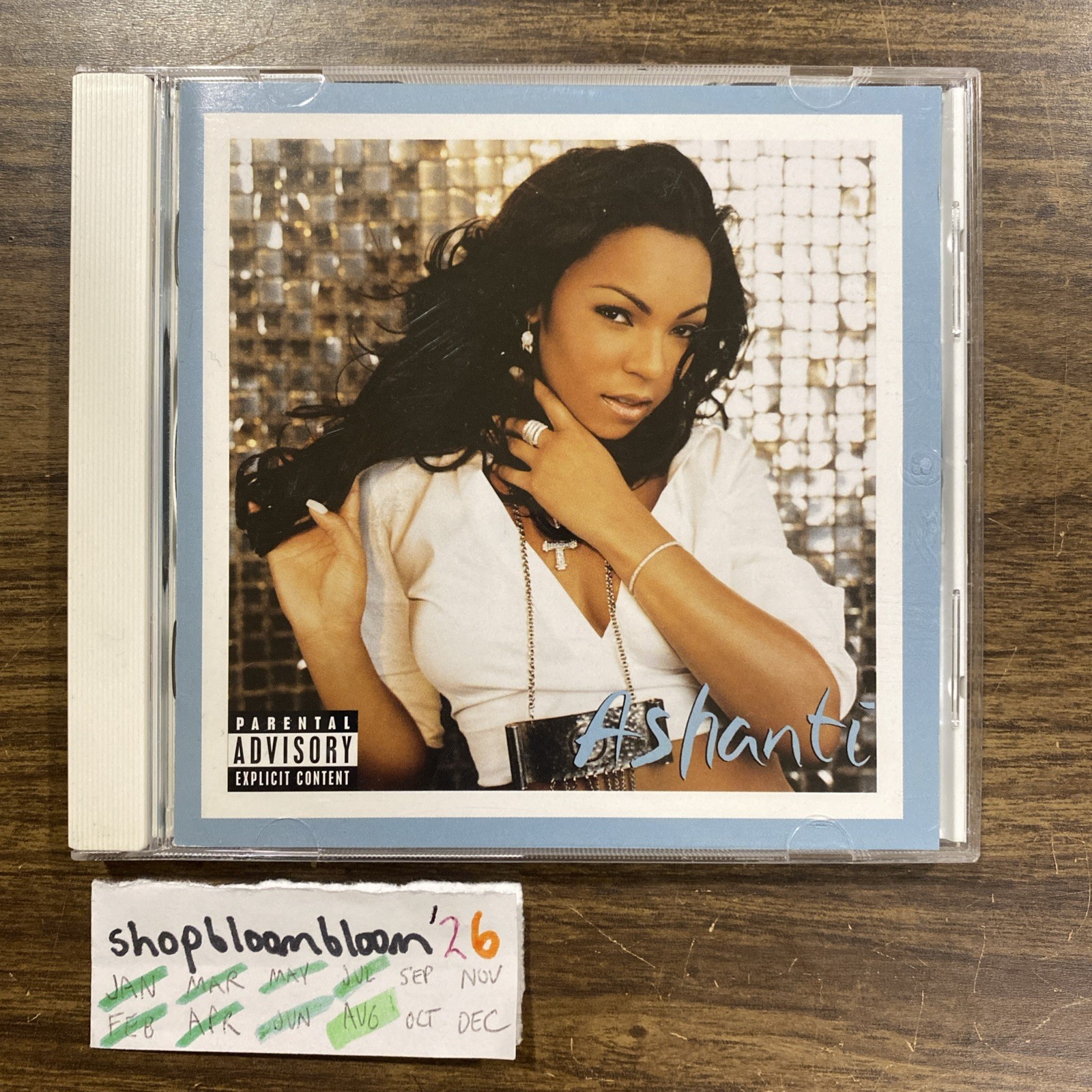 ASHANTI Self Titled CD 2002 CLUB EDITION EXPLICIT R&B Soul Hip-Hop VG