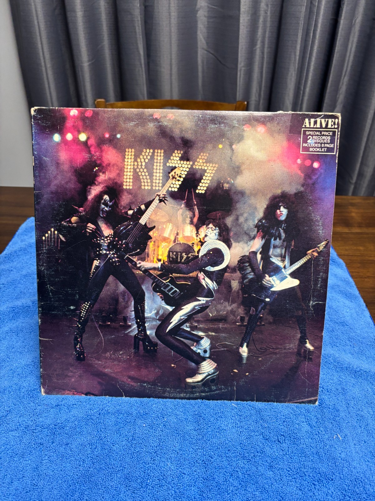 KISS Alive 1976 Casablanca NBLP 7020 Gatefold 2LP Vinyl w/ Booklet VG+ Media