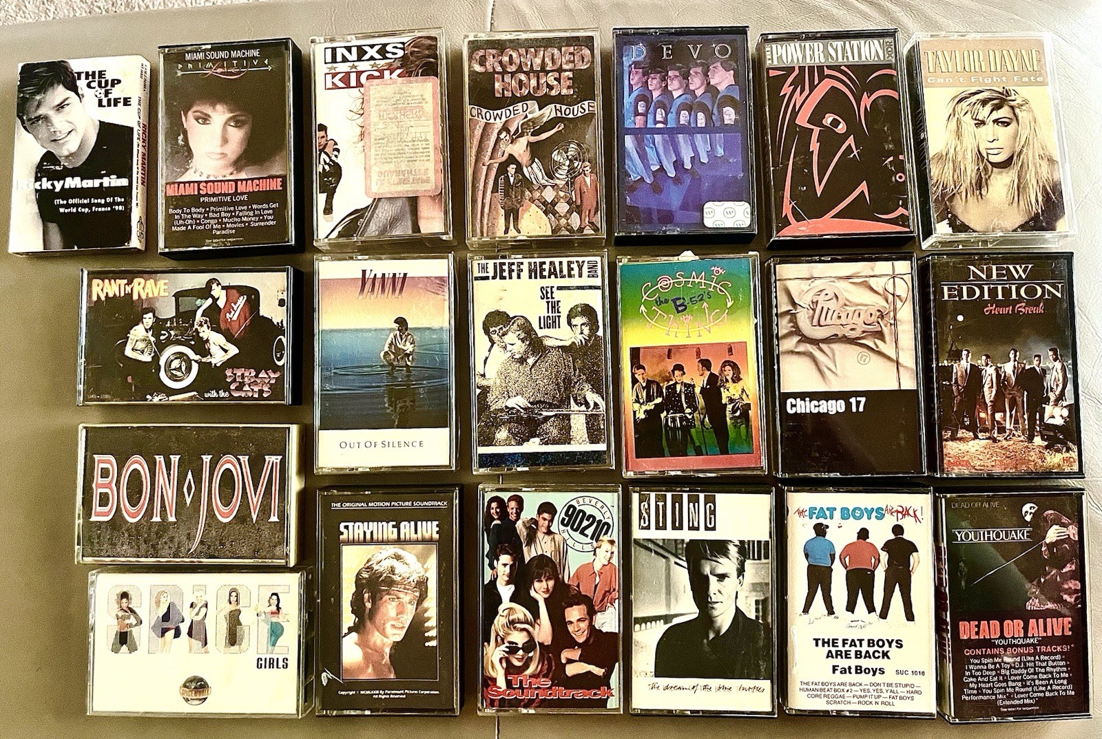 20 Vintage 80s 90s Cassette Tape Lot Pop Rock New Wave R&B Rap Dance Music Tapes