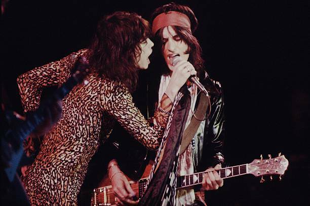 Aerosmith 1977 Live At Nippon Budokan Steven Tyler, Tom Hamilton OLD PHOTO