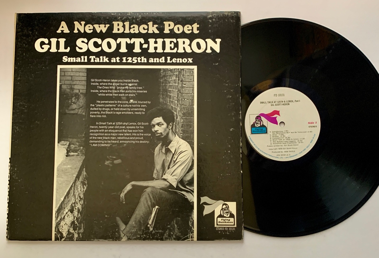 GIL SCOTT HERON Small Talk at 125th & Lenox FLYING DUTCHMAN '72 press vinyl LP