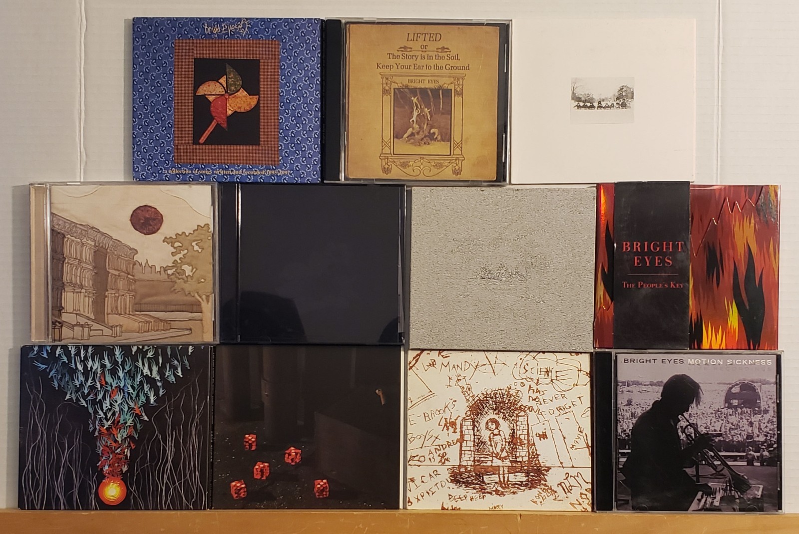 Bright Eyes CD collection, 11 different titles, 9 studio, 1 live & 1 EP