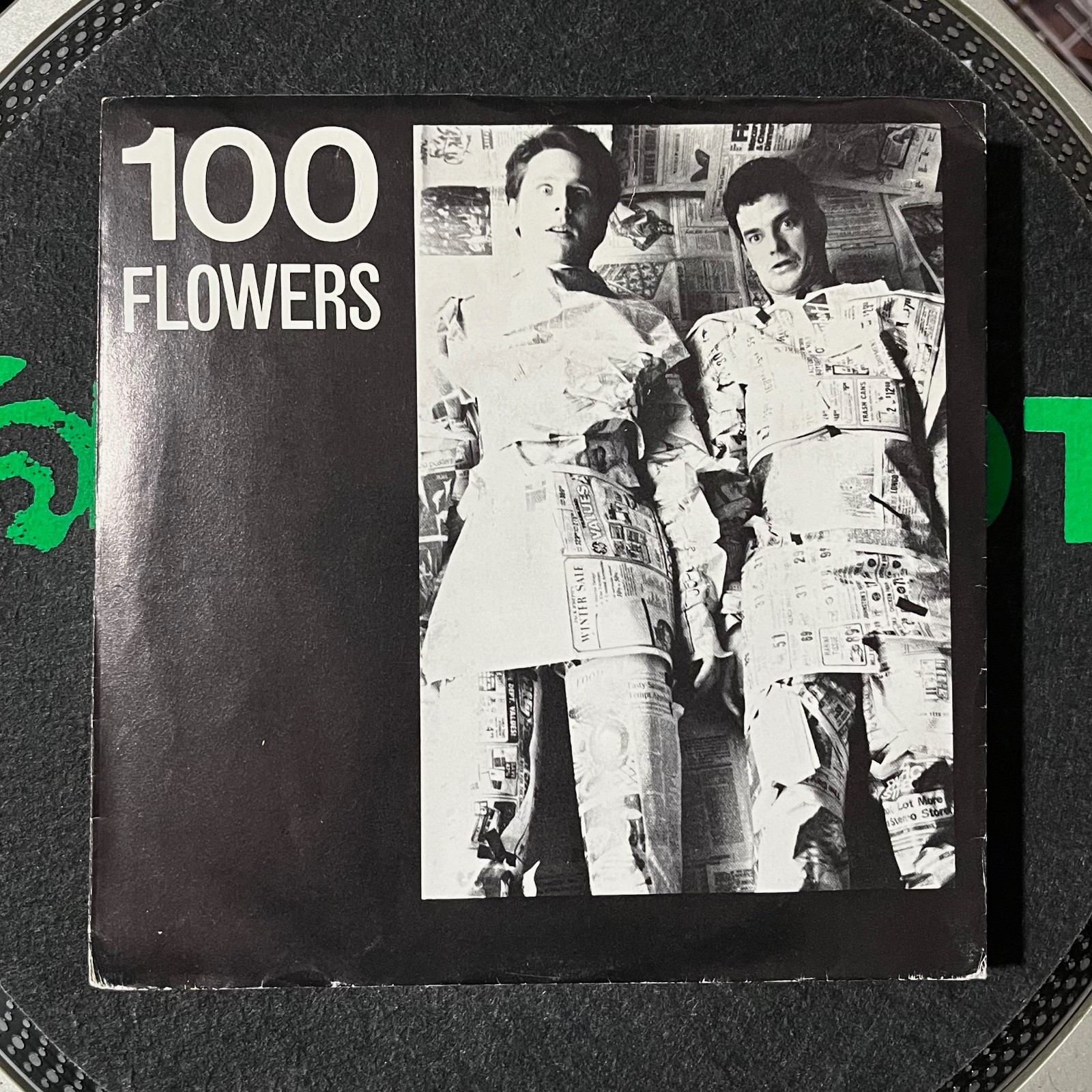 100 FLOWERS Presence of Mind 7” Happy Squid Urinals Punk Indie Lofi 1982
