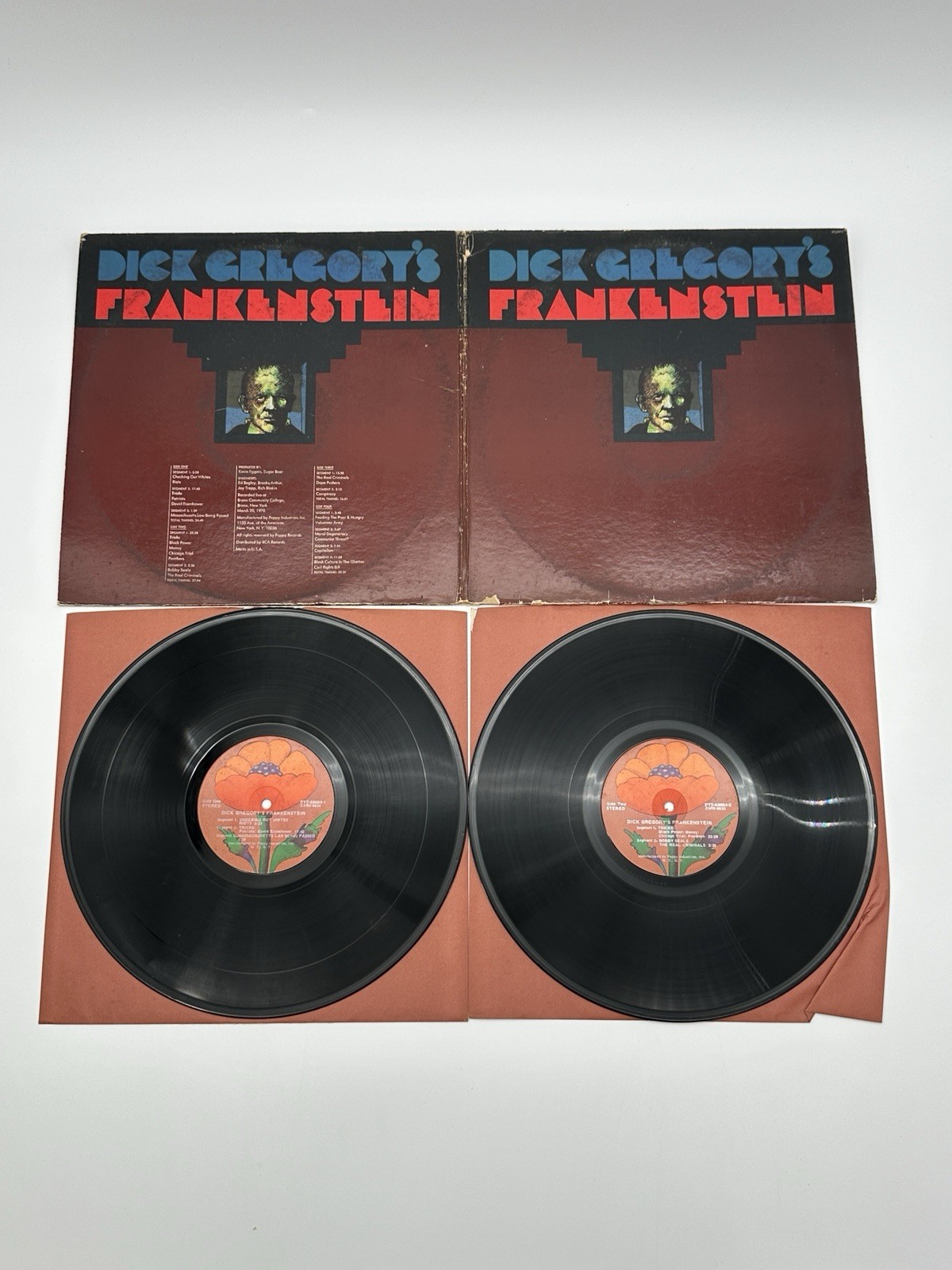 DICK GREGORY\'S FRANKENSTEIN - 1970 USA Vinyl 2 LP Set - Poppy PYS-60004 - Comedy