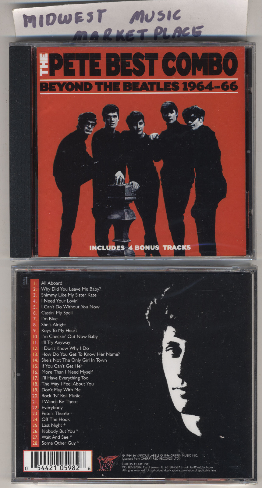 The Pete Best Combo - Beyond The Beatles 1964-1966 - Brand New MINT Sealed CD