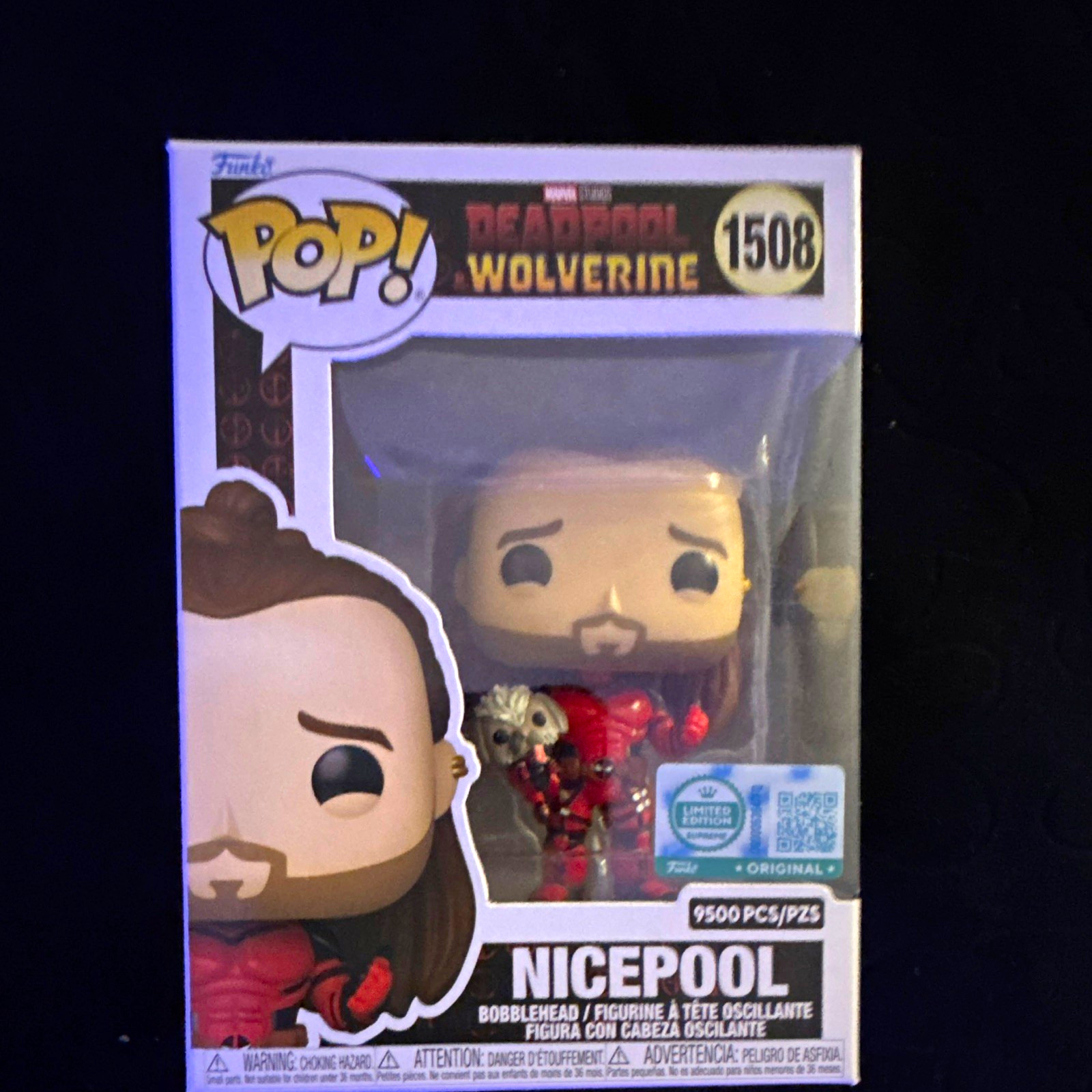 Funko Pop Marvel Nicepool 1508 Limited Edition Production Run 9500 Vinyl