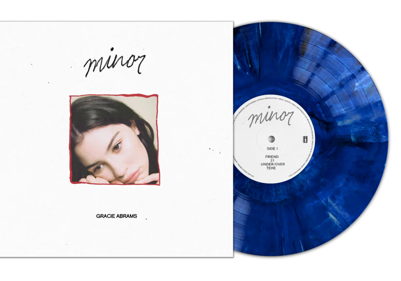 Gracie Abrams Minor LP Blue Converse Marble Vertigo Exclusive 3000 Vinyl