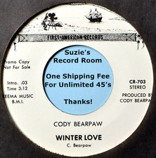 Cody Bearpaw Winter Love Country Western DJ EX-/VG+ 45 7