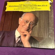 Deutsche Grammophon Mozart Piano Concertos 27 & 8 Serkin Abbado LP 1984 picture