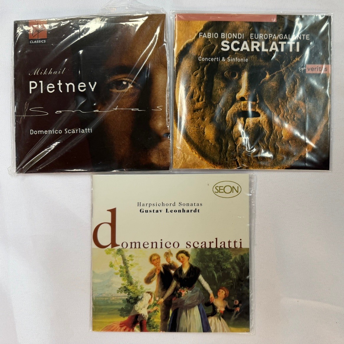 Lot 3 SCARLATTI Classical Music CD Albums 4 MINT DISCS No Cases